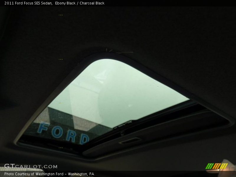 Ebony Black / Charcoal Black 2011 Ford Focus SES Sedan