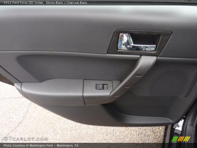 Ebony Black / Charcoal Black 2011 Ford Focus SES Sedan