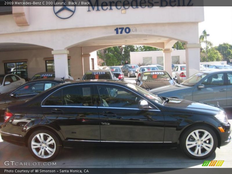Black / Black 2009 Mercedes-Benz C 300 Luxury