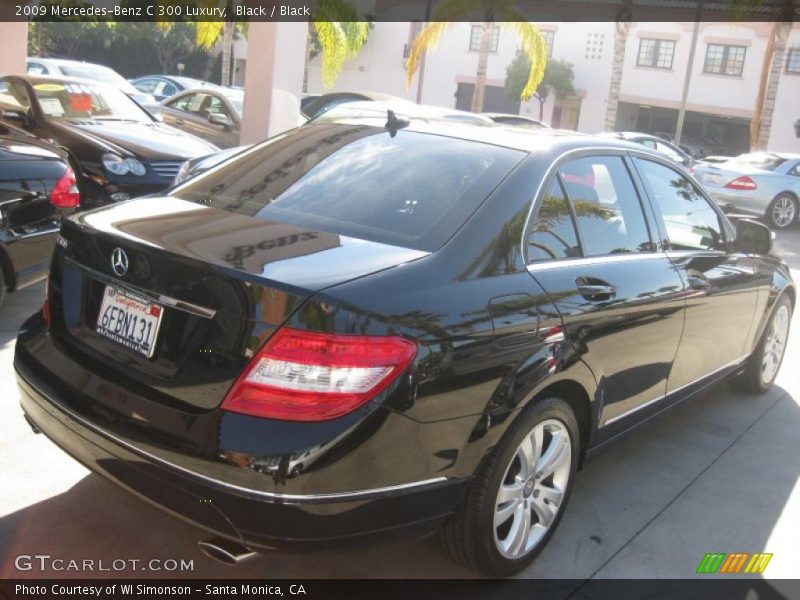 Black / Black 2009 Mercedes-Benz C 300 Luxury