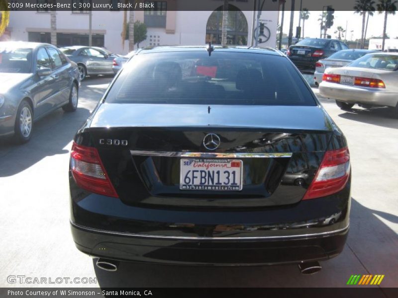 Black / Black 2009 Mercedes-Benz C 300 Luxury