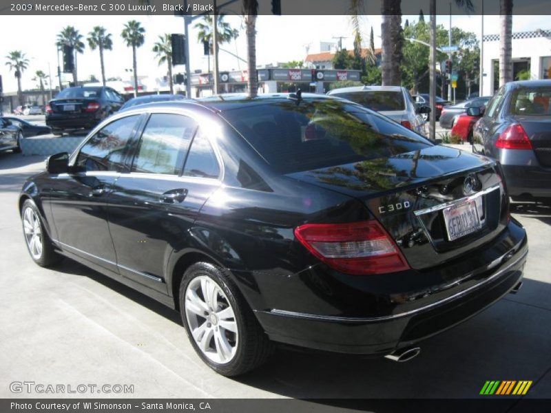 Black / Black 2009 Mercedes-Benz C 300 Luxury