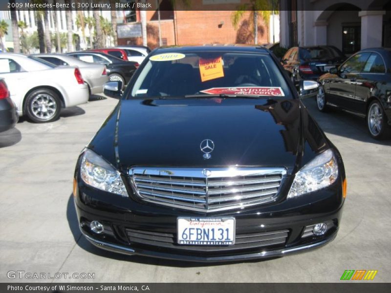 Black / Black 2009 Mercedes-Benz C 300 Luxury