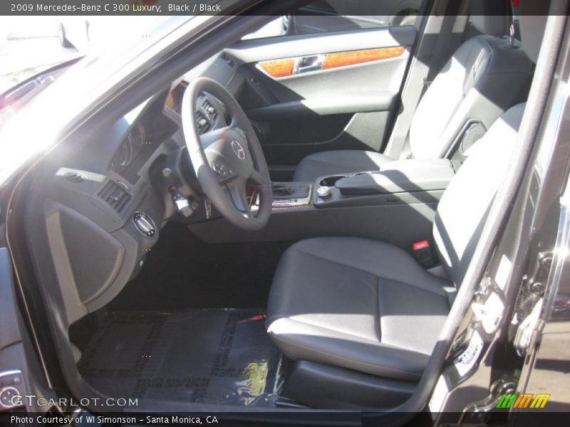 Black / Black 2009 Mercedes-Benz C 300 Luxury