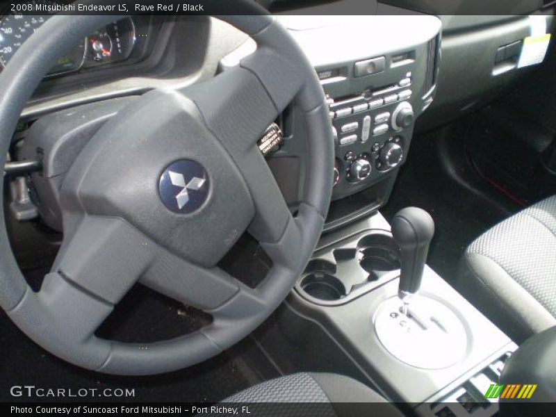 Rave Red / Black 2008 Mitsubishi Endeavor LS