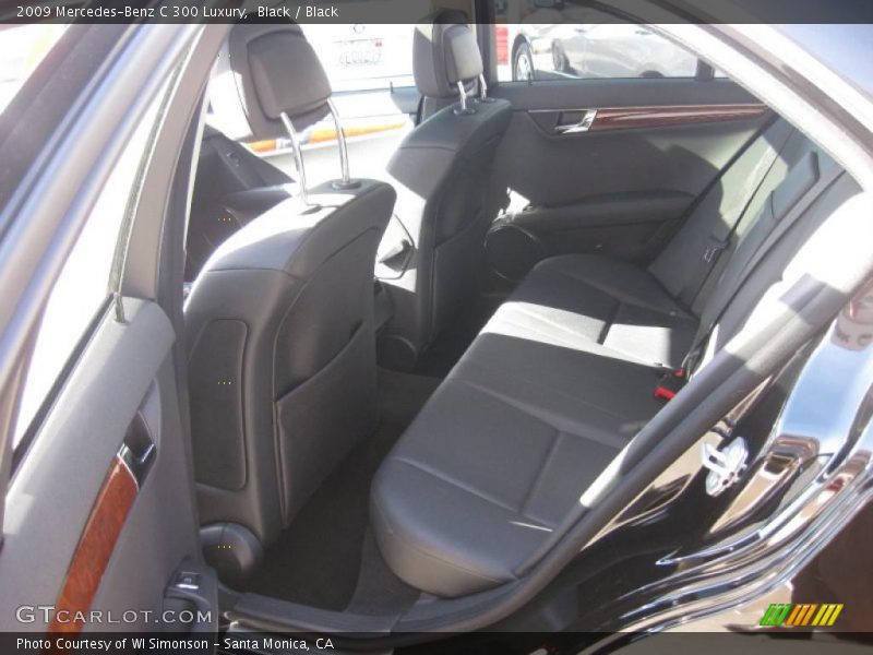 Black / Black 2009 Mercedes-Benz C 300 Luxury