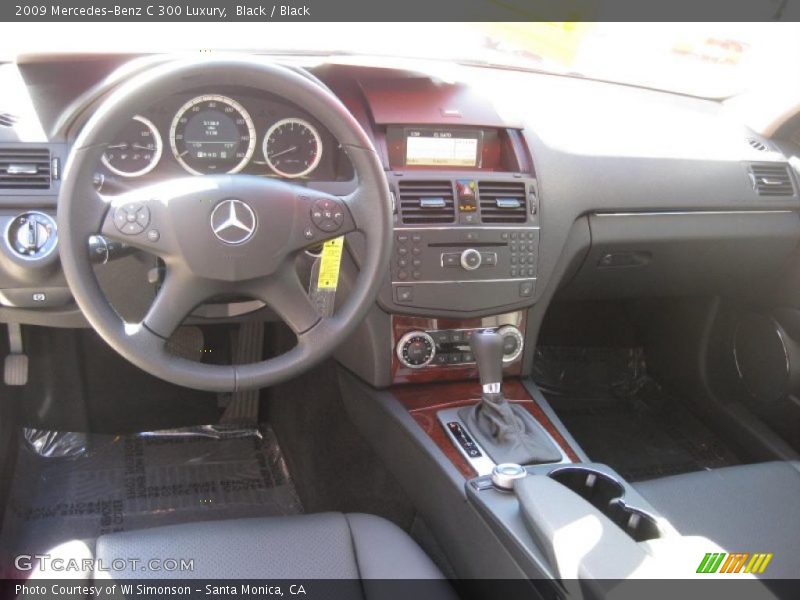 Black / Black 2009 Mercedes-Benz C 300 Luxury