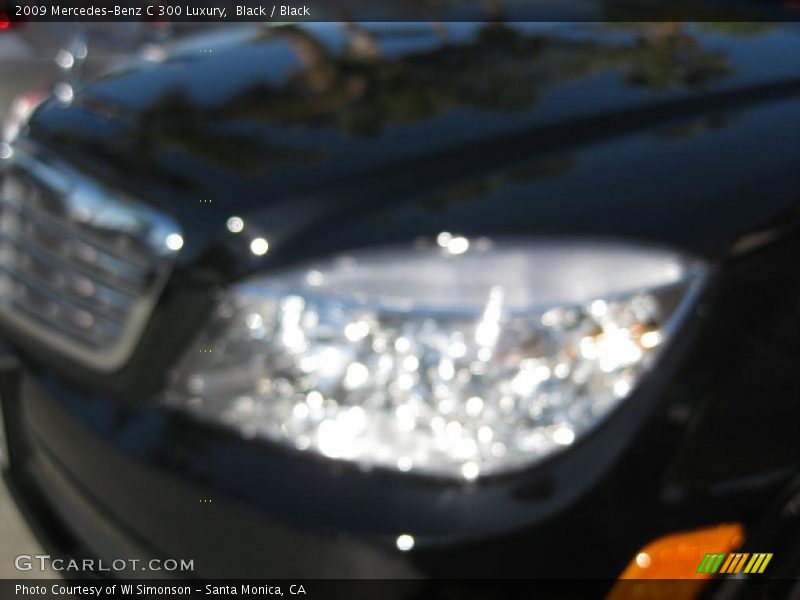 Black / Black 2009 Mercedes-Benz C 300 Luxury