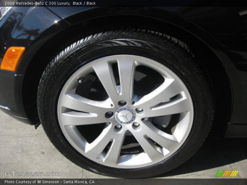 Black / Black 2009 Mercedes-Benz C 300 Luxury