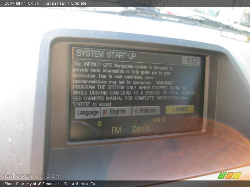 Tuscan Pearl / Graphite 2004 Infiniti QX 56