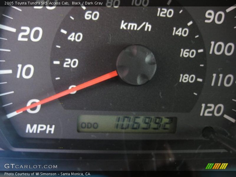 Black / Dark Gray 2005 Toyota Tundra SR5 Access Cab