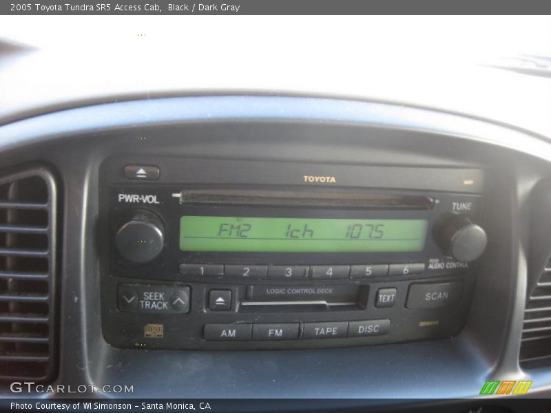 Black / Dark Gray 2005 Toyota Tundra SR5 Access Cab