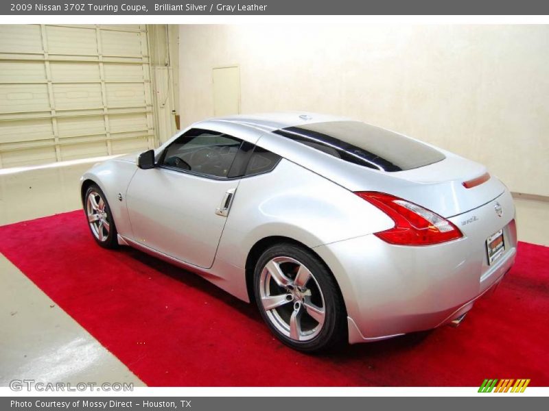 Brilliant Silver / Gray Leather 2009 Nissan 370Z Touring Coupe