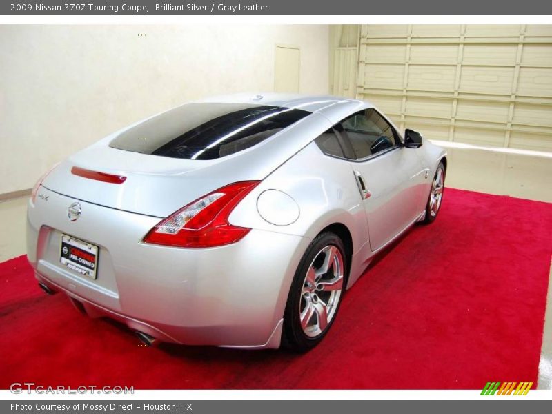 Brilliant Silver / Gray Leather 2009 Nissan 370Z Touring Coupe
