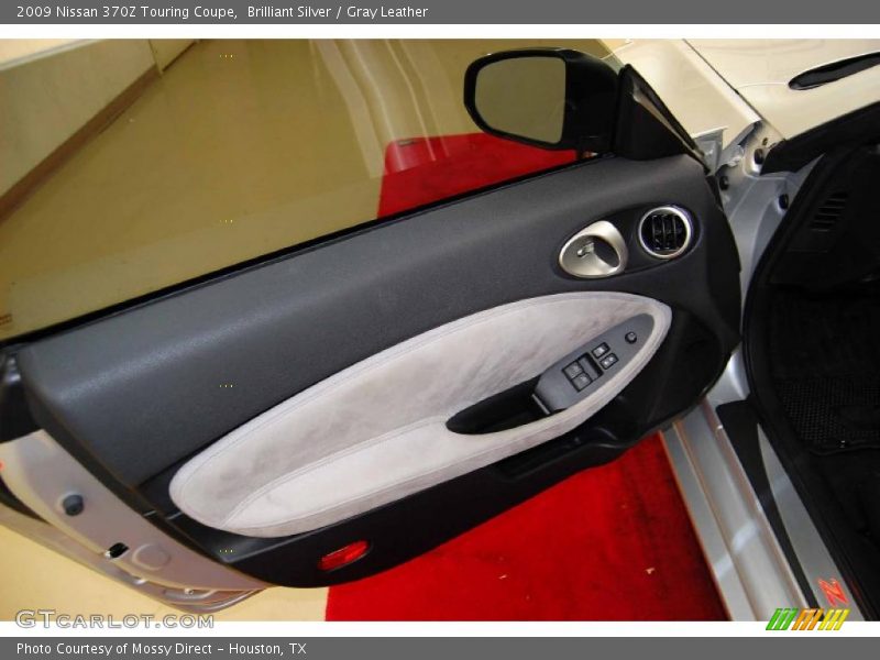 Brilliant Silver / Gray Leather 2009 Nissan 370Z Touring Coupe