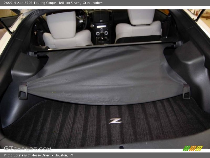 Brilliant Silver / Gray Leather 2009 Nissan 370Z Touring Coupe