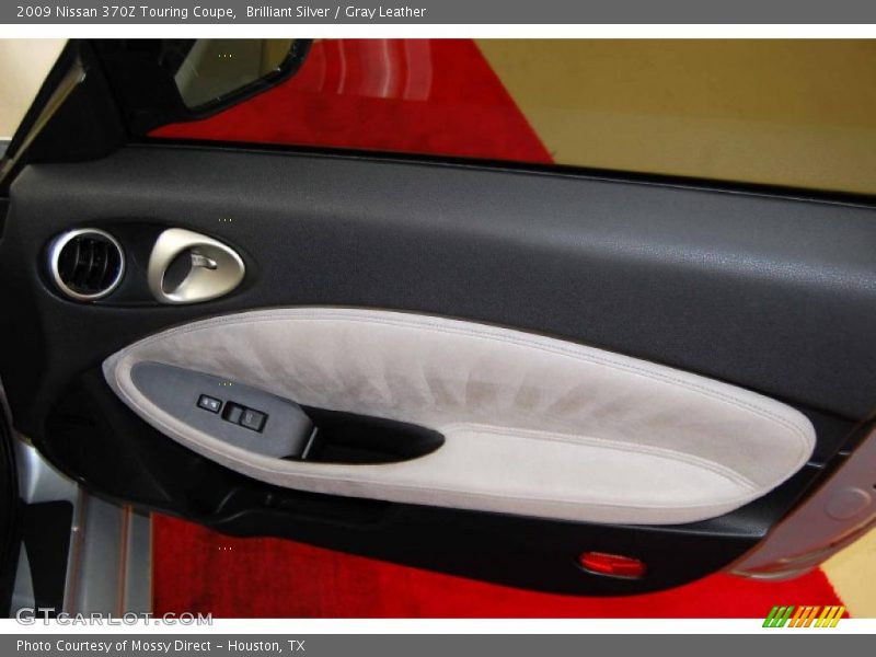 Brilliant Silver / Gray Leather 2009 Nissan 370Z Touring Coupe