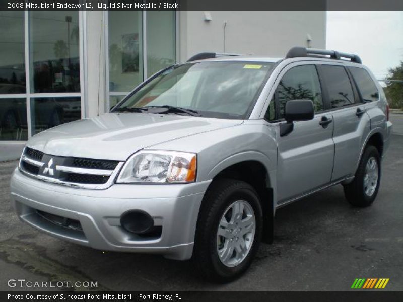 Liquid Silver Metallic / Black 2008 Mitsubishi Endeavor LS