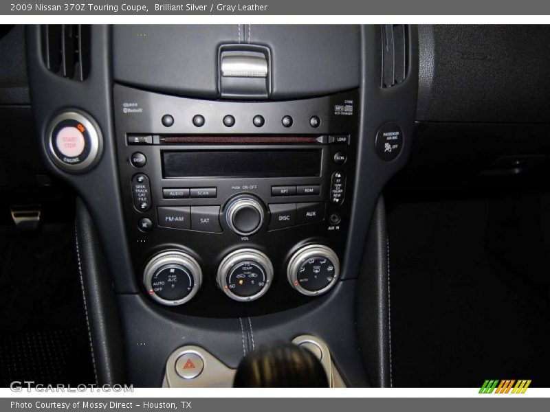 Brilliant Silver / Gray Leather 2009 Nissan 370Z Touring Coupe