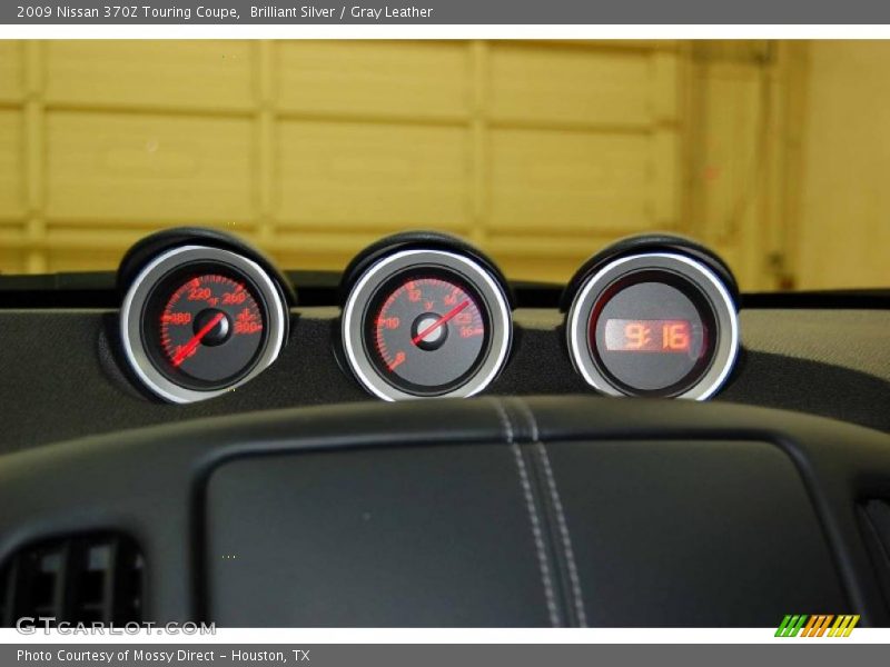 Brilliant Silver / Gray Leather 2009 Nissan 370Z Touring Coupe