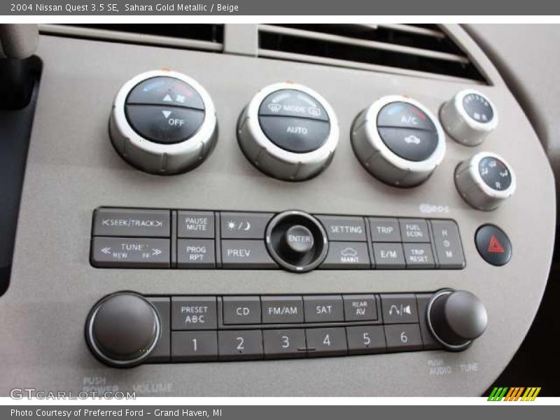 Sahara Gold Metallic / Beige 2004 Nissan Quest 3.5 SE
