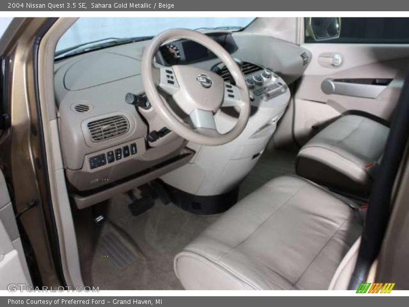 Sahara Gold Metallic / Beige 2004 Nissan Quest 3.5 SE