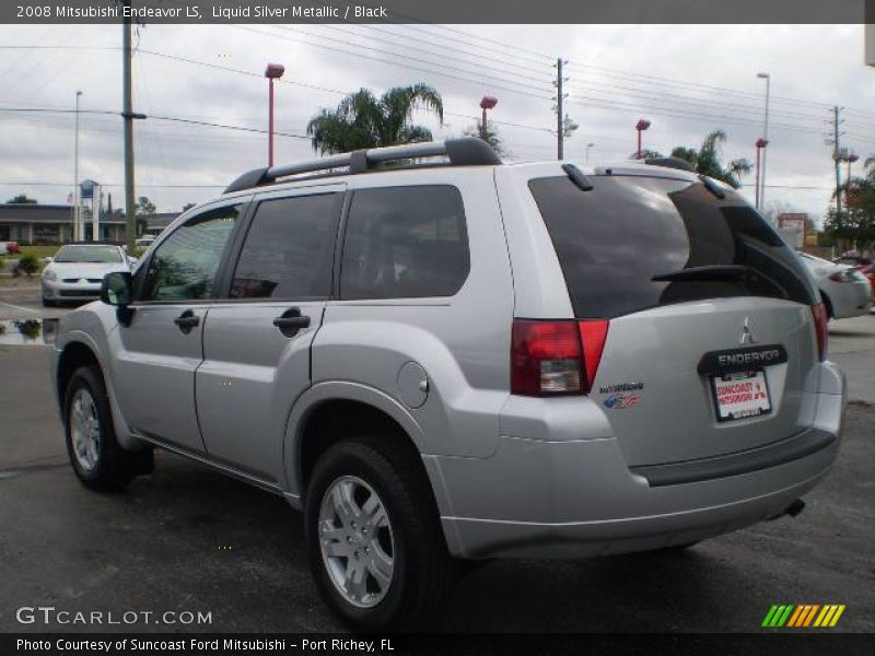 Liquid Silver Metallic / Black 2008 Mitsubishi Endeavor LS