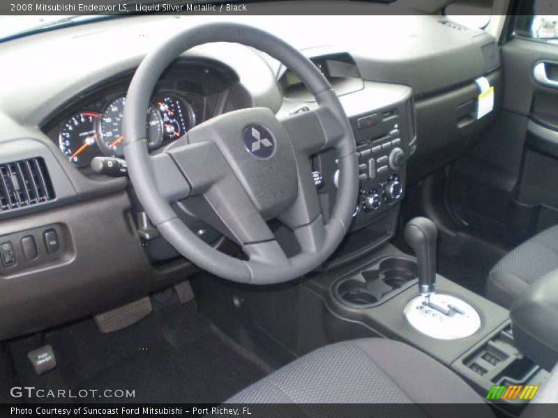 Liquid Silver Metallic / Black 2008 Mitsubishi Endeavor LS
