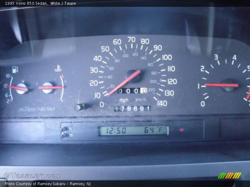 White / Taupe 1995 Volvo 850 Sedan