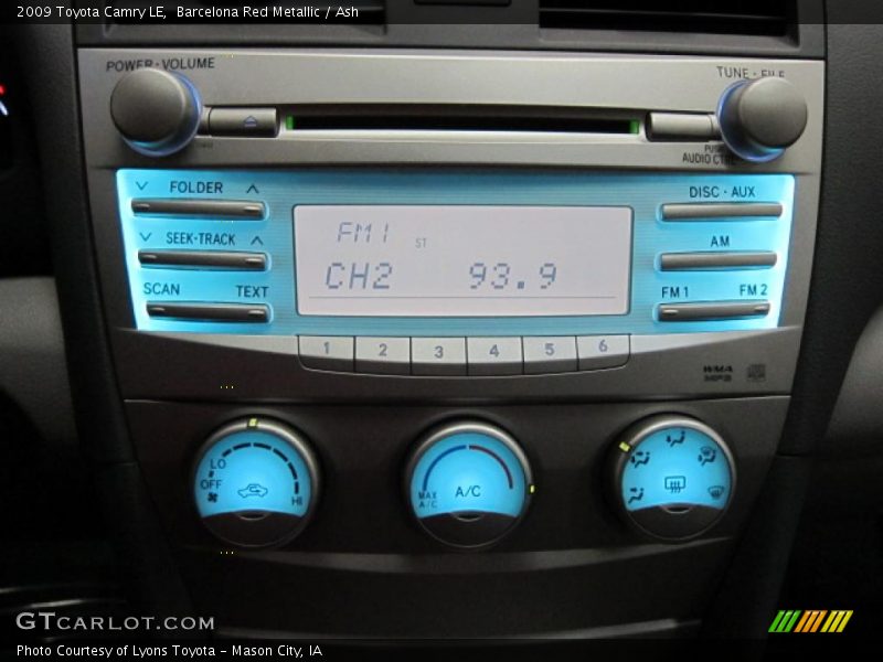 Barcelona Red Metallic / Ash 2009 Toyota Camry LE