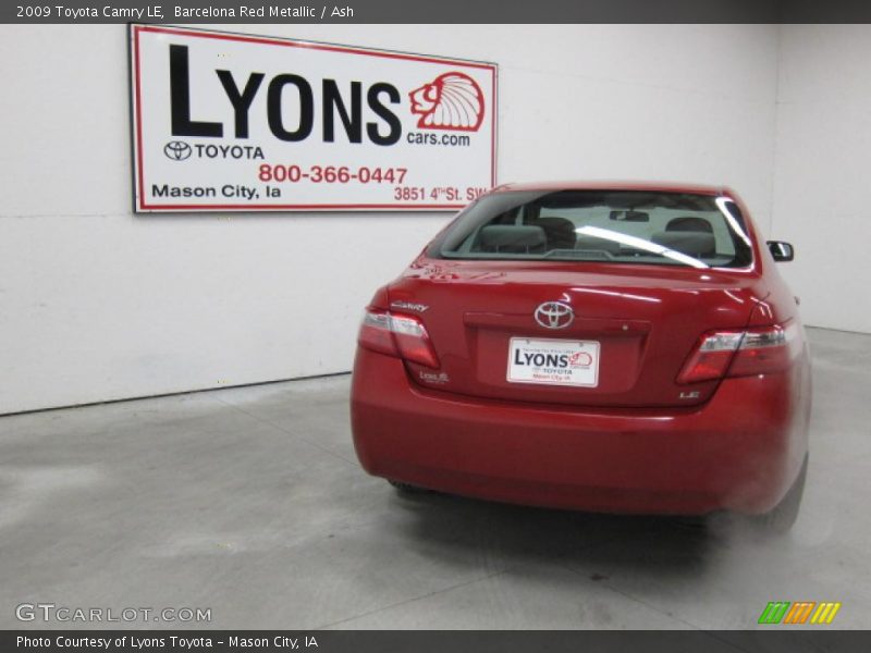 Barcelona Red Metallic / Ash 2009 Toyota Camry LE