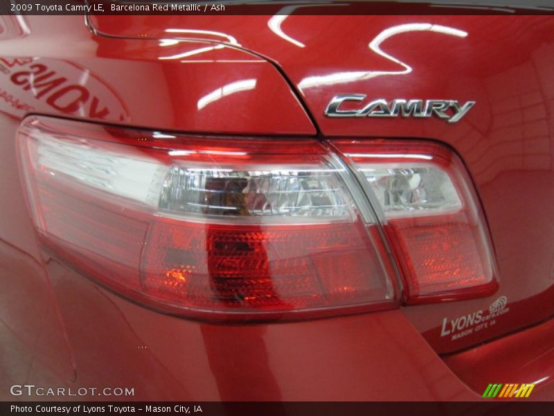Barcelona Red Metallic / Ash 2009 Toyota Camry LE