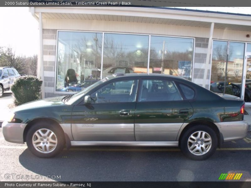 Timberline Green Pearl / Black 2000 Subaru Outback Limited Sedan