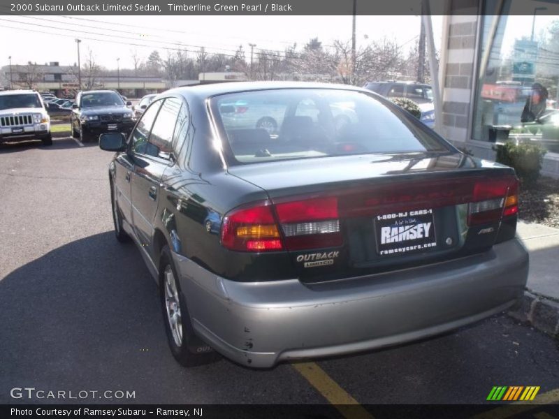 Timberline Green Pearl / Black 2000 Subaru Outback Limited Sedan