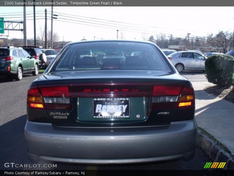 Timberline Green Pearl / Black 2000 Subaru Outback Limited Sedan