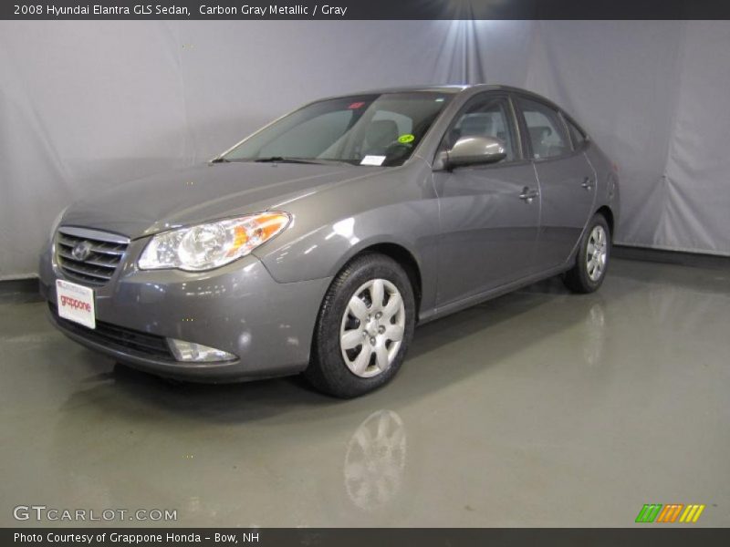Carbon Gray Metallic / Gray 2008 Hyundai Elantra GLS Sedan