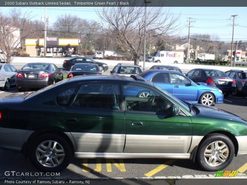 Timberline Green Pearl / Black 2000 Subaru Outback Limited Sedan