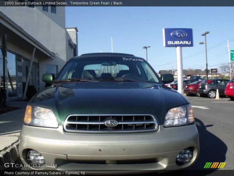 Timberline Green Pearl / Black 2000 Subaru Outback Limited Sedan