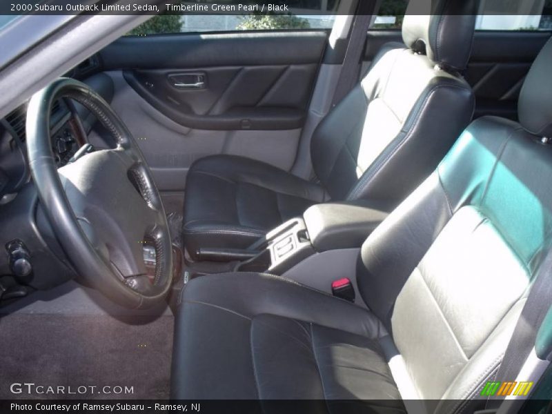 Timberline Green Pearl / Black 2000 Subaru Outback Limited Sedan