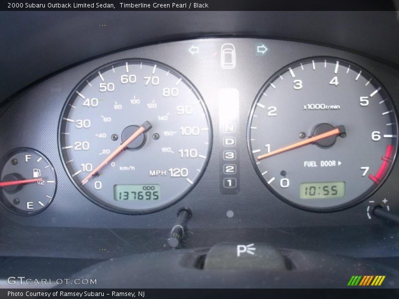 Timberline Green Pearl / Black 2000 Subaru Outback Limited Sedan