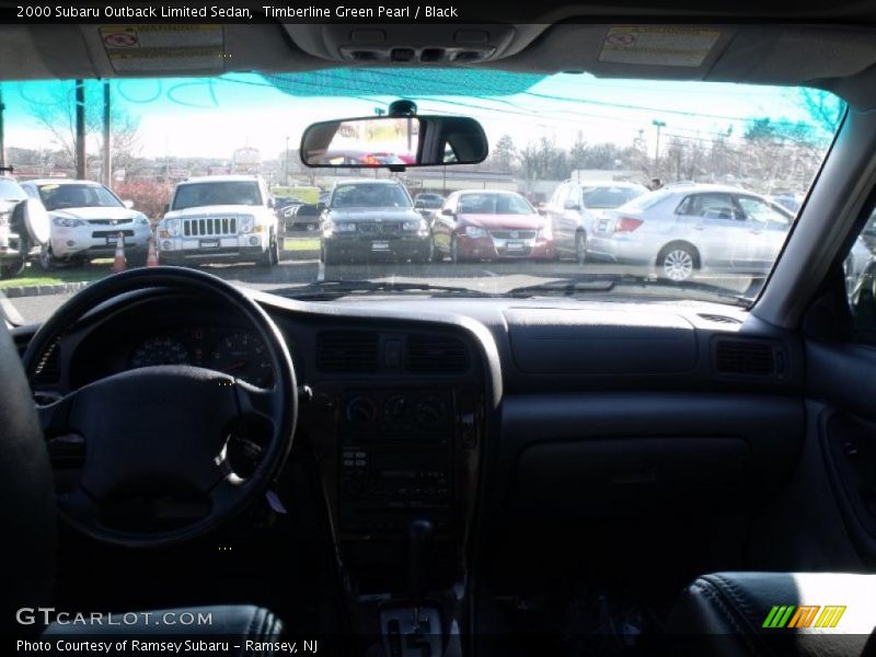 Timberline Green Pearl / Black 2000 Subaru Outback Limited Sedan