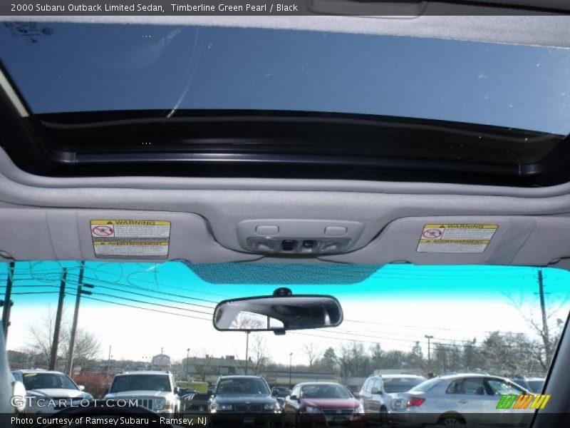 Timberline Green Pearl / Black 2000 Subaru Outback Limited Sedan
