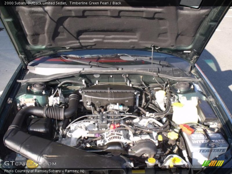 Timberline Green Pearl / Black 2000 Subaru Outback Limited Sedan
