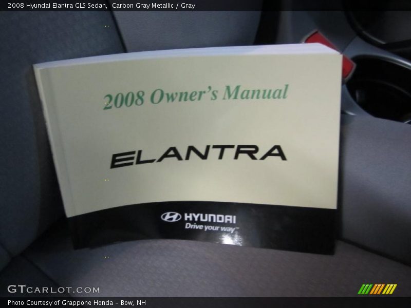 Carbon Gray Metallic / Gray 2008 Hyundai Elantra GLS Sedan