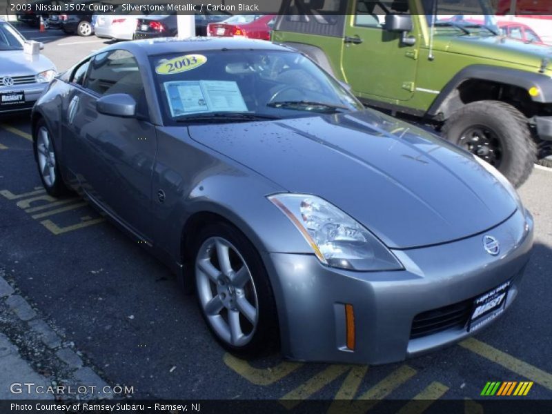 Silverstone Metallic / Carbon Black 2003 Nissan 350Z Coupe