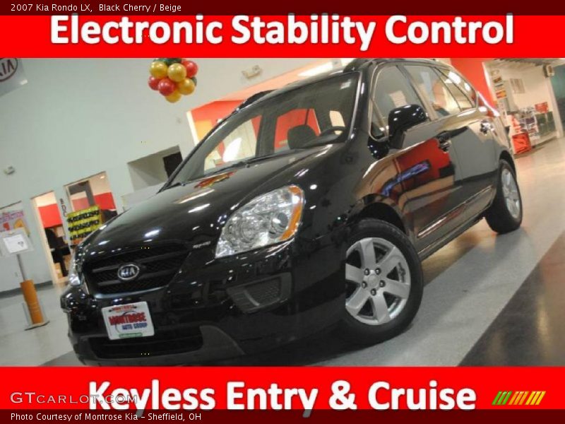 Black Cherry / Beige 2007 Kia Rondo LX