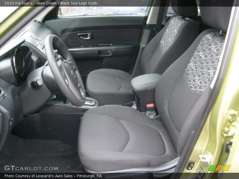 Alien Green / Black Soul Logo Cloth 2010 Kia Soul +