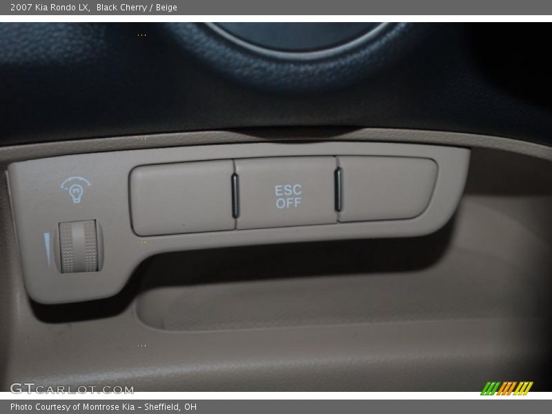 Black Cherry / Beige 2007 Kia Rondo LX