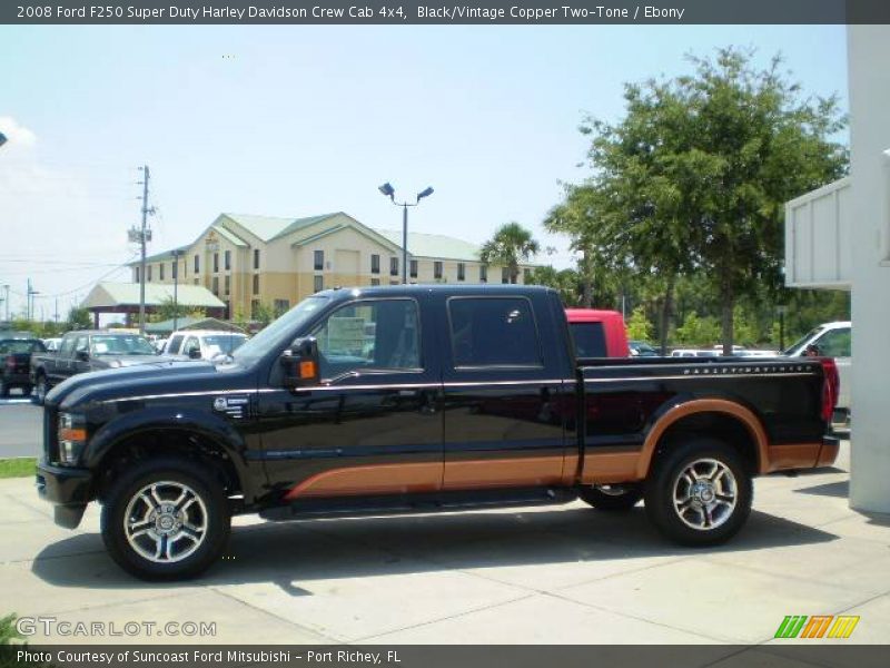 Black/Vintage Copper Two-Tone / Ebony 2008 Ford F250 Super Duty Harley Davidson Crew Cab 4x4