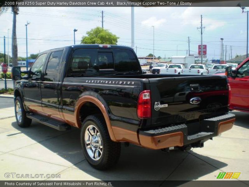 Black/Vintage Copper Two-Tone / Ebony 2008 Ford F250 Super Duty Harley Davidson Crew Cab 4x4
